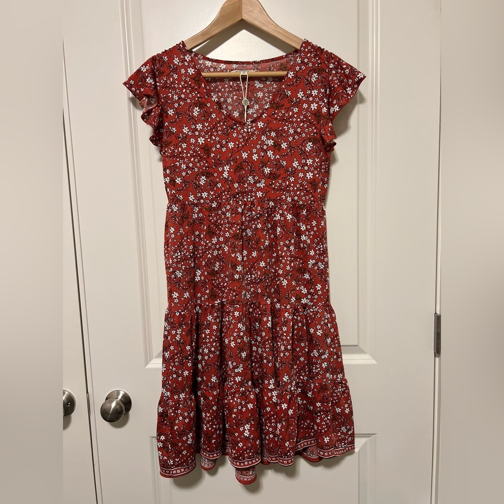 Max Studio Scarlet Floral Dress